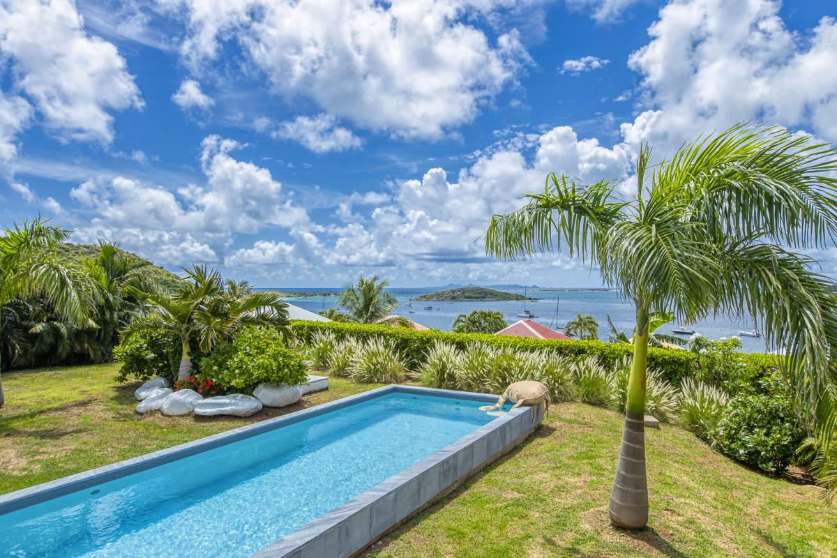6 Villa à louer piscine vue mer Cul de Sac Saint Martin_piscine